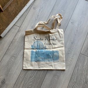 Santa Monica California tote bag
